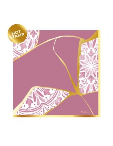 16 tovaglioli cm 33x33 Kintsugi Pink