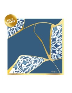 16 Tovaglioli Cm 33x33 Kintsugi Blue