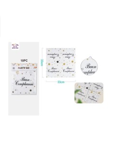 10 TOVAGLIOLI CON STELLINE