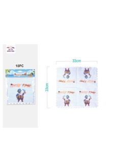 10 TOVAGLIOLI NAVE PIRATA 33X33