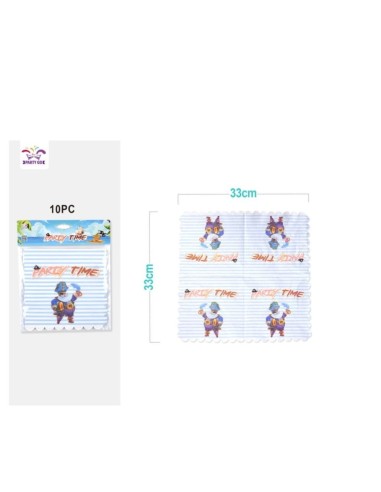 10 TOVAGLIOLI NAVE PIRATA 33X33